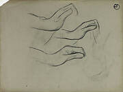 Hands holding a cloth (recto); Hands (verso)