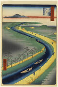 Towboats Along the Yotsugi-dori Canal, No. 33 in One Hundred Famous Views of Edo