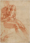 Seated Young Male Nude and Two Arm Studies (recto), c. 1510-11