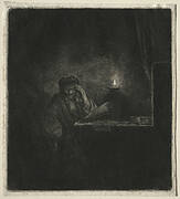 Copy of Student at a Table by Candelight