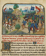 The Armies of France and Burgundy with Martel in Prayer