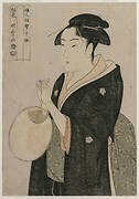 Woman Holding a Fan (from the series Ten Aspects of the Physiognomy of Women)