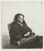 Rembrandt’s Mother Seated at a Table