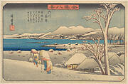 金沢八景　内川暮雪|Evening Snow at Uchikawa