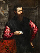 Portrait of a gentleman with red sleeves