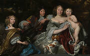 Portrait of Albertine Agnes of Nassau with her three children