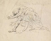 A Man Kneeling