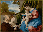 Madonna and Child with Two Donors