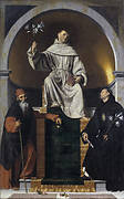 St.Anthony of Padua between St. Anthony the Great and St. Nicholas of Tolentino