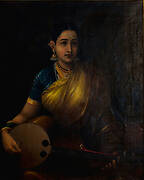 A Tamil Lady Playing the Swarbat