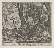 Plate 22: Cadmus's Men Killed by the Serpent (Draco Martius Cadmi socios depascit), from Ovid's 'Metamorphoses'