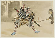 Scene from a Kabuki performance, one of 107 drawings