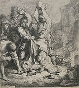 The stoning of St Stephen.