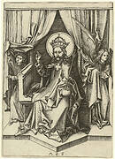 Christ Enthroned, with Two Angels