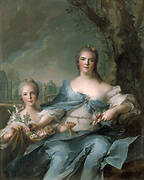 Portrait of the Duchess of Parma and her Daughter Isabelle