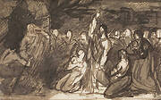 Study of Christ Raising Lazarus