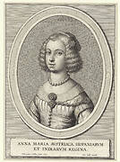 Portret van Maria Anna van Oostenrijk, koningin van Spanje