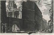 View of the defensive wall of the Forum of Augustus in Rome