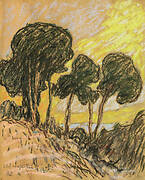 Landscape with pines