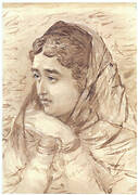 Woman With Melancholy Expression