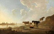 River Landscape with a Milkmaid