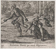 Plate 97: Hippomenes Winning the Race with Atalanta (Atalantam Veneris ope vincit Hippomenes), from Ovid's 'Metamorphoses'