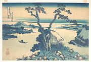 冨嶽三十六景　信州諏訪湖|Lake Suwa in Shinano Province (Shinshū Suwako), from the series Thirty-six Views of Mount Fuji (Fugaku sanjūrokkei)