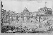 View of the Ponte and Castel S. Angelo