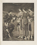 Perseus and the Sea Nymphs. From the portfolio: The Work of E. Burne-Jones.