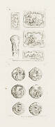 Differents desseins de Tabatières, et pomme de canne, cinquième planche [Different Designs for Snuff Boxes and a Cane Handle, 5th Plate], pl. 53 in Oeuvre de Juste-Aurèle Meissonnier