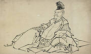 Seated man with nobleman's cap