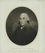 Portrait mezzotint print of Joseph Black, 1800 from painting