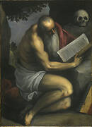 Saint Jerome in reading