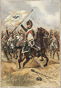 The trophy, the 4th Dragoons returning from a charge