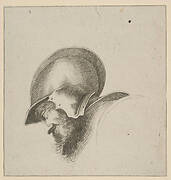 Plate 10: head of a soldier, from 'Drawing Basics' (I principii del disegno)