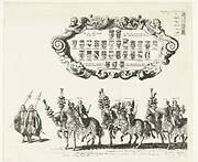 Praalwagen in de begrafenisstoet van aartshertog Albrecht (linkerplaat) (plaat XLVIIa), 1622