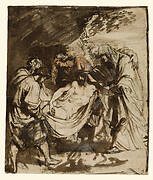 The Entombment (recto); Partial Study of the Entombment (verso)