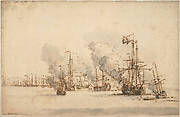 The Sea Battle at la Hogue, c. 1701