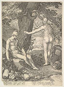 Eve Giving Adam the Forbidden Fruit; from "The Story of Adam and Eve"