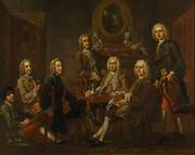 Portrait of a Group of Gentleman, with the Artist