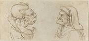 Two Grotesque Heads