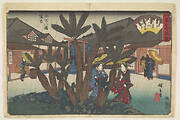 Fukagawa hachiman keidai, from the series Edo komeikaitei zukushi