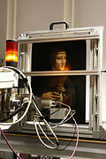 XRF fluorescence spectometr - Lady with an Ermine