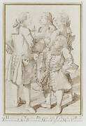 The Marquis de Vandières, Abbé Jean-Bernard Le Blanc, Germain Soufflot, and Charles-Nicolas Cochin, the Younger