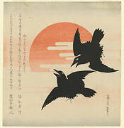 Crows and Rising Sun