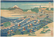 冨嶽三十六景　東海道金谷の不二|Fuji Seen from Kanaya on the Tōkaidō (Tōkaidō Kanaya no Fuji), from the series Thirty-six Views of Mount Fuji (Fugaku sanjūrokkei)