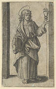 Saint John, book in right hand chalice in left, from the series 'Piccoli Santi' (Small Saints)