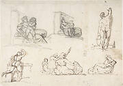 Six Figure Studies, including four for The Poor Italian Family