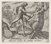 Plate 58: Apollo Killing Marsyas (Marsyas victus ab Apolline excoriatur), from Ovid's 'Metamorphoses'