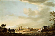 Landscape with Cattle and Figures